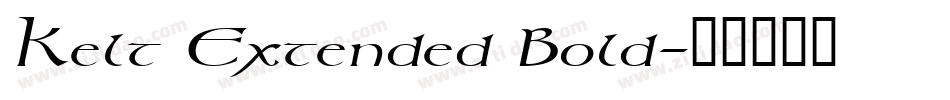Kelt Extended Bold字体转换